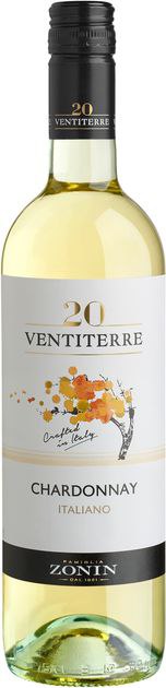 Вино Zonin Шардоне Віно Варієтале 2022 біле 0,75л 12%